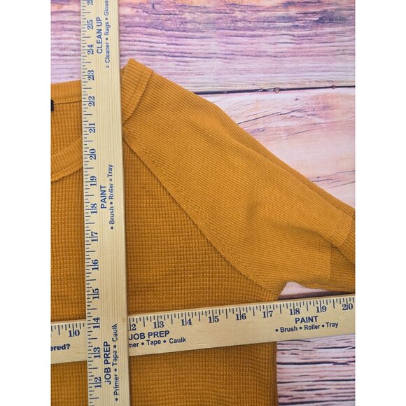 Forever 21 Womens Yellow Waffle Knit Sweater Small - Picture 6 of 6